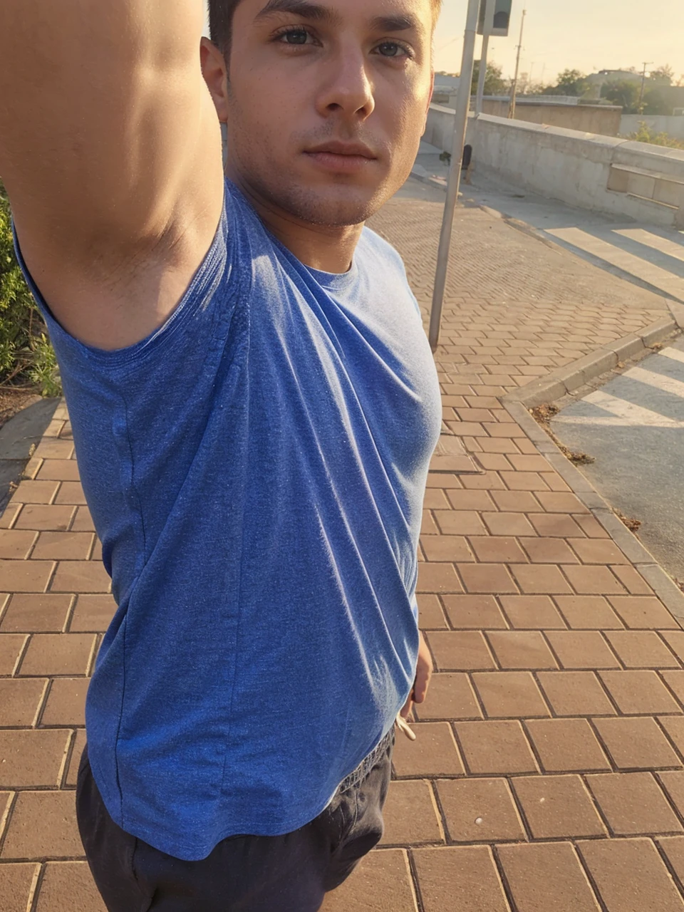 Boy in the photo in light blue underwear