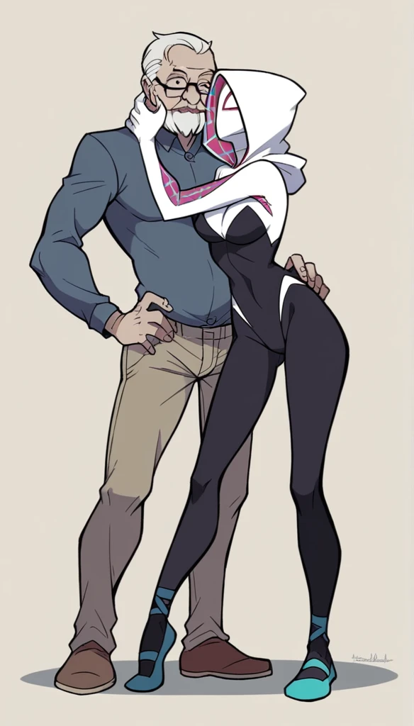 
Masterpiece , best quality , Masterpiece , best quality , Spider Gwen , ผู้หญิง 1 person, mask , Leotard , abdomen , big breasts , Long legs , Put your hands on your hips.. , canvas shoes , 1 person , old man , molest , claw , hug kiss , abandoned factory ,