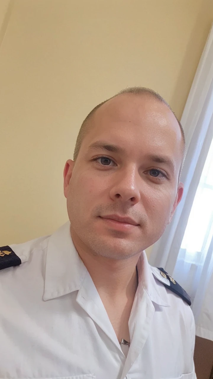 Boy in the photo with admiral stripes