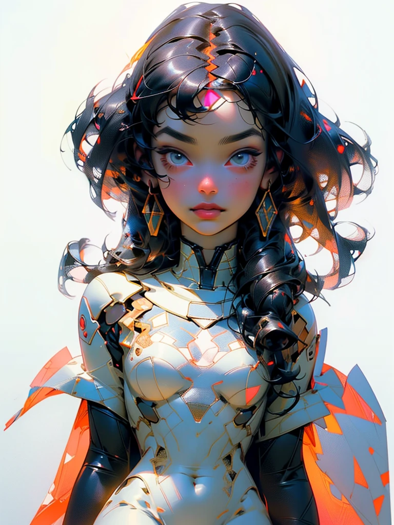 A beautiful egyptian woman, ebony skin, tanned skin, (best quality, masterpiece:1.2), illustration by artgerm and norman rockwell, attractive woman, perfect body, curvy girl, toned body, thick thighs, hyperfeminine curves, cute and playful, emotive expression, anatomically correct proportions, highly detailed, masterpiece, light smile, hyper realistic, depth of field, light and shade contrast, 8K, super detailing, Precise, Best quality, HD, high resolution