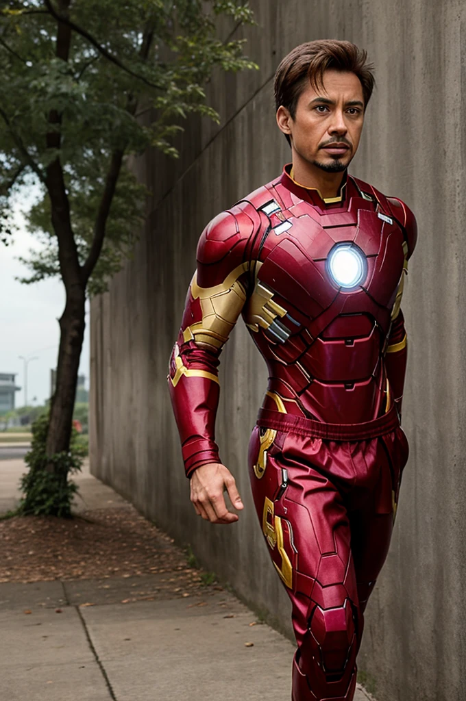 I want image of hero steve joggers like iron man