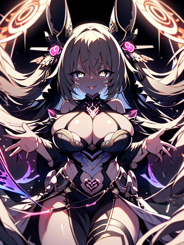 (masterpiece),(Highest quality),(Super detailed),(Best illustrations),(Best Shadow),(Absurd),(Detailed Background),(so beautiful), 16K, 8K, 4K,(Best Shadow), (so beautiful), One person, alone, , , , (detailed beautiful eyes), Big Breasts, Blonde, heart-shaped pupils, Oculogyric crisis, curvy, , Perfect figure, , , Arched back, Beautiful nipples, pussy, orgasm, afterglow, erotic smile, , , Open your mouth languidly, , Sexy posture, , , cross-eyed, rolling eyes, , water eyes, tears, , tongue out, , , , saliva trail, , shiny skin, , Thigh fetish, , , torogao, ahegao, BREAK, , Dramatic lighting, , Psychedelic Background, night, pink neon, , Torrent of Light, mysterious, spoken heart,, , ,crotch tattoo