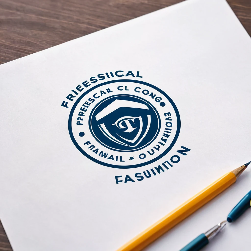 Build a professional logo on financial education