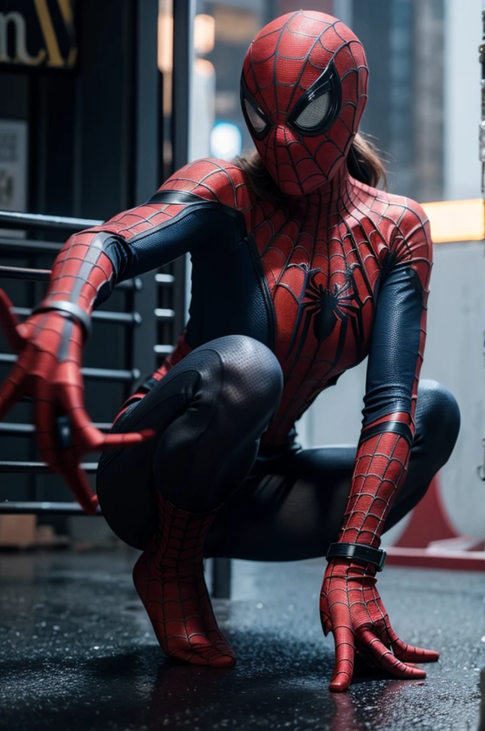 an actress cast in a Spider-Man Movie.