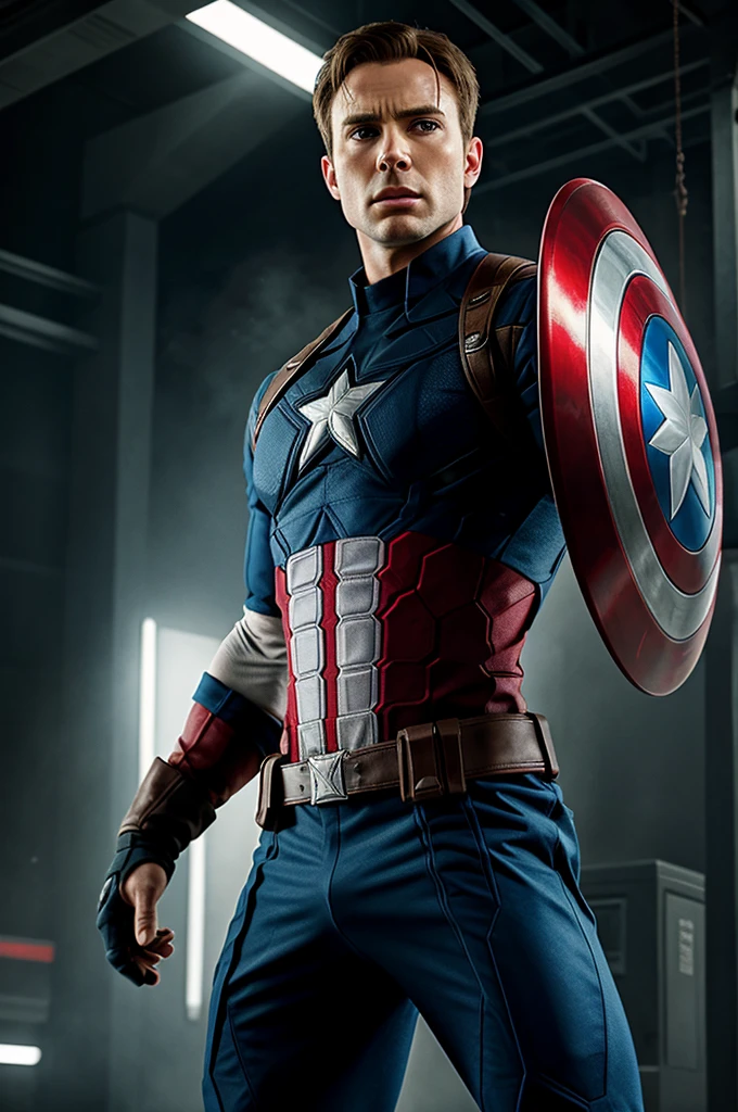 Generate image of captain america vs ai