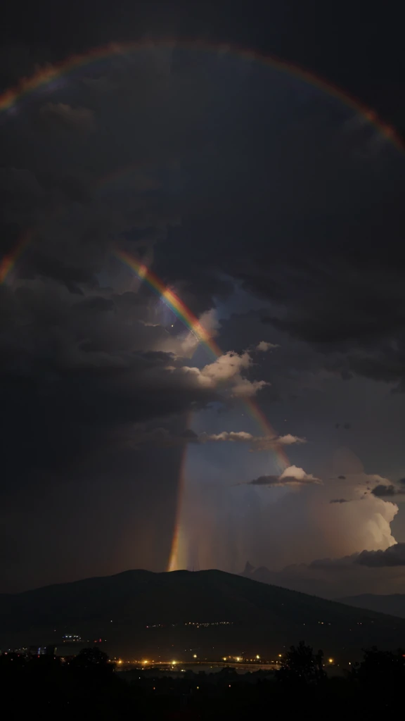 A rainbow that symbolizes the diversity and power of positive thoughts.