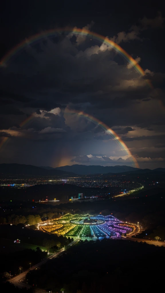 A rainbow that symbolizes the diversity and power of positive thoughts.