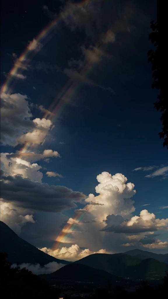 a rainbow, which symbolizes the diversity and power of positive thoughts.