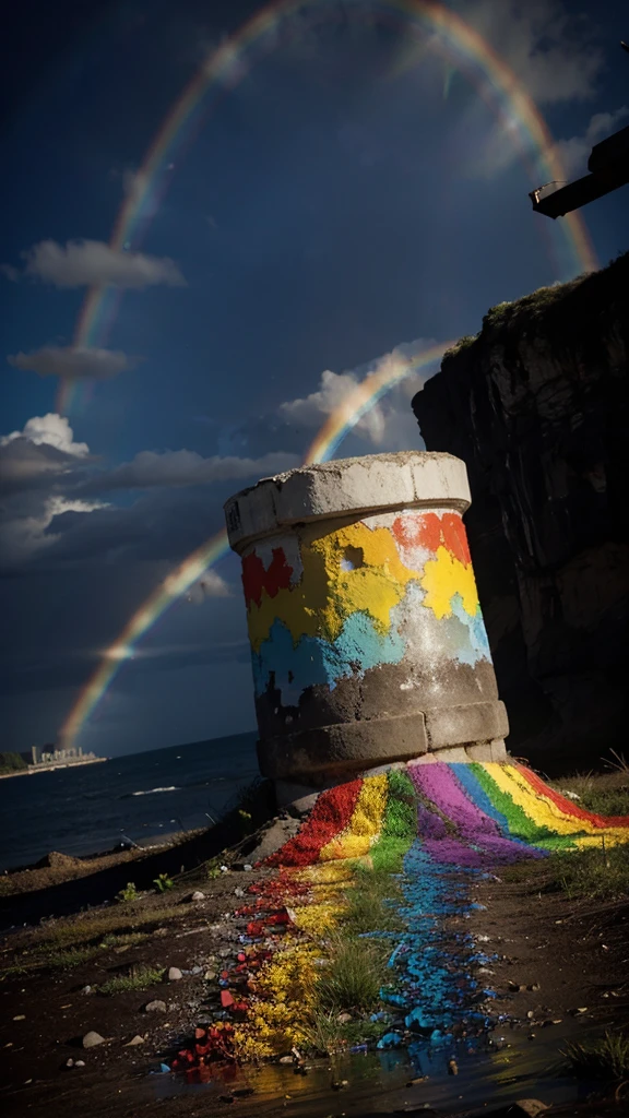 a rainbow, which symbolizes the diversity and power of positive thoughts.