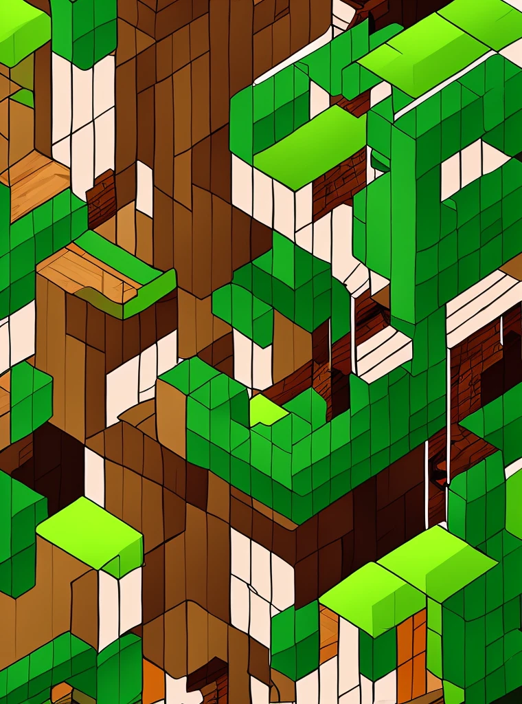 2d, tree, house, creeper, steve, 