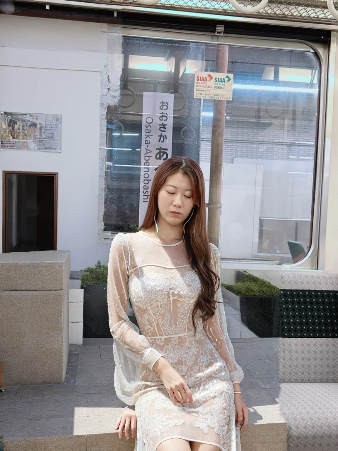 See-through dress