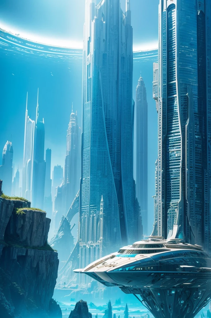 Explore the resurrection of Atlantis in a futuristic metropolis! Crystal Skyscrapers, Underwater vehicles and vibrant culture merge in a stunning setting where the mythical past meets the future. Discover the secrets of this transcendental civilization!