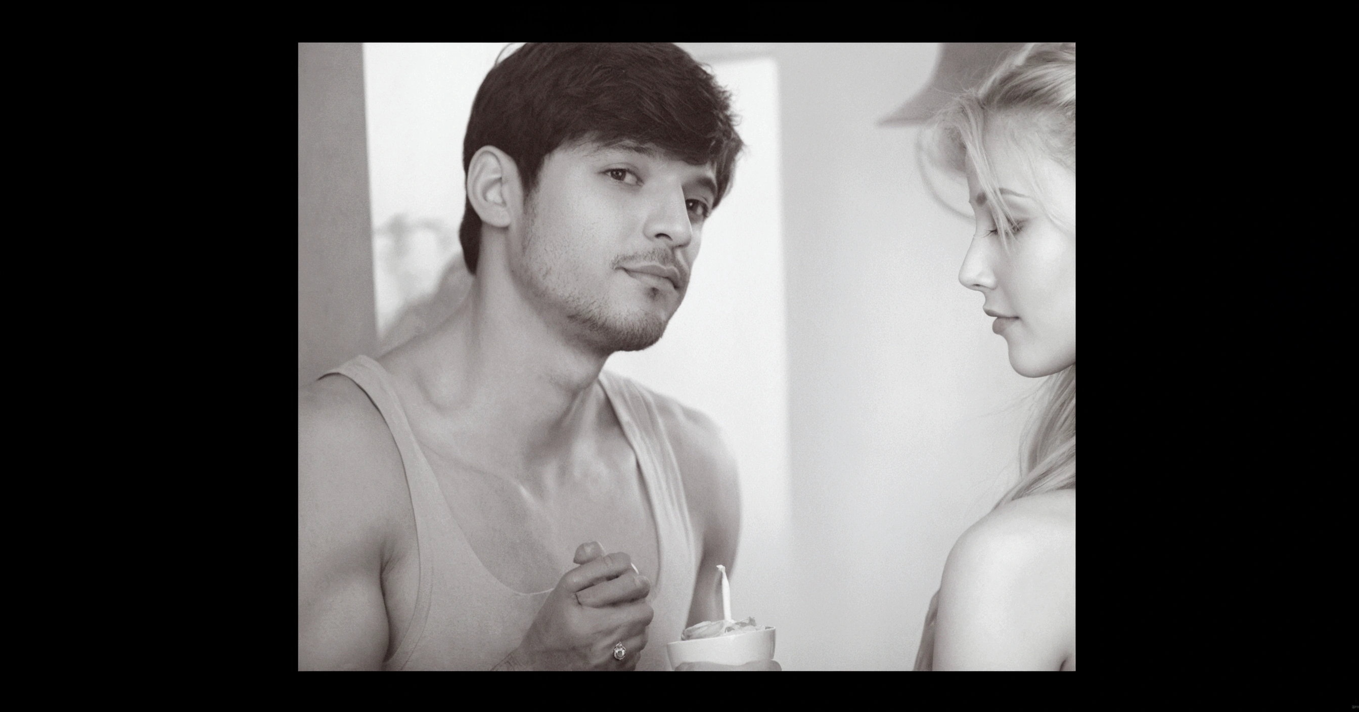 Man with beautiful girlfriend