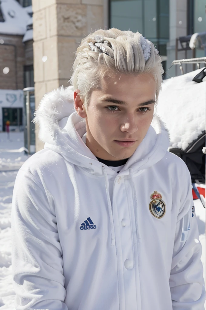 Snow-haired player signing contract with Real Madrid