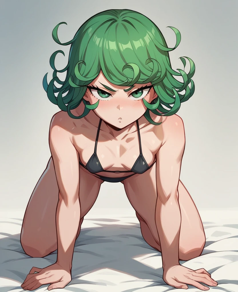 Tatsumaki naked with tits masturbating excitedly 