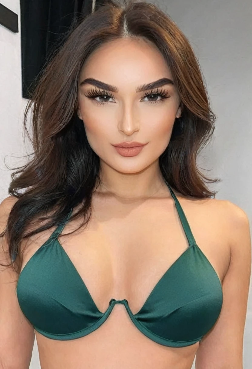 (((Medium body:1.2))), ((high quality:1.2)), work of art, (8k), extremely detailed, ((High detail:1.2)), ((best resolution:1.4)), Solo, 24 years old female, ((bikini)), BREAK, ((perfect hourglass hot body)), BREAK, (perfect slim face with square shape), (triangular and arched eyebrow, high and thin nose, perfect mouth, long and voluminous eyelashes, hunter eyes, thin skinny cheeks),