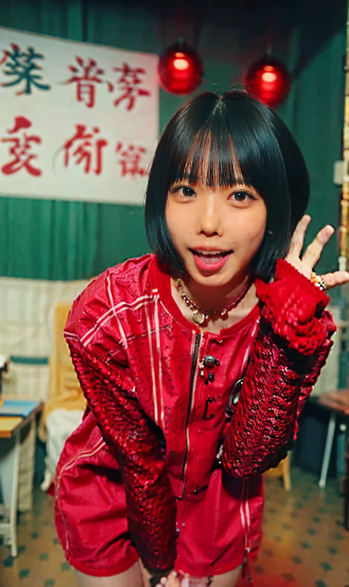 (8K、Highest quality、masterpiece:1.2)、(Realistic、Realistic)、toplessの女の子、((naked、Bedroom、bed、Watery eye、Underarm))、Voluptuous body、Sexy smile、Sexy pose、Please open your mouth wide、one piece、大きなスカートをたくし上げてTバックのpantiesーをトをたくし上げてストラップ付きテールが付いたレースのpantiesーパターン, Perfect Face、topless、Skirt showing nipples、Cowgirl、Bright Face、Open your mouth wide and stick your tongue out long、Face close-up、Your face fills the screen、Face close-up only、Bring your face closer、panties、Excited smile、Sticking out tongue、nipples protrude、nakedの胸、Pink nipples、Short Bob、