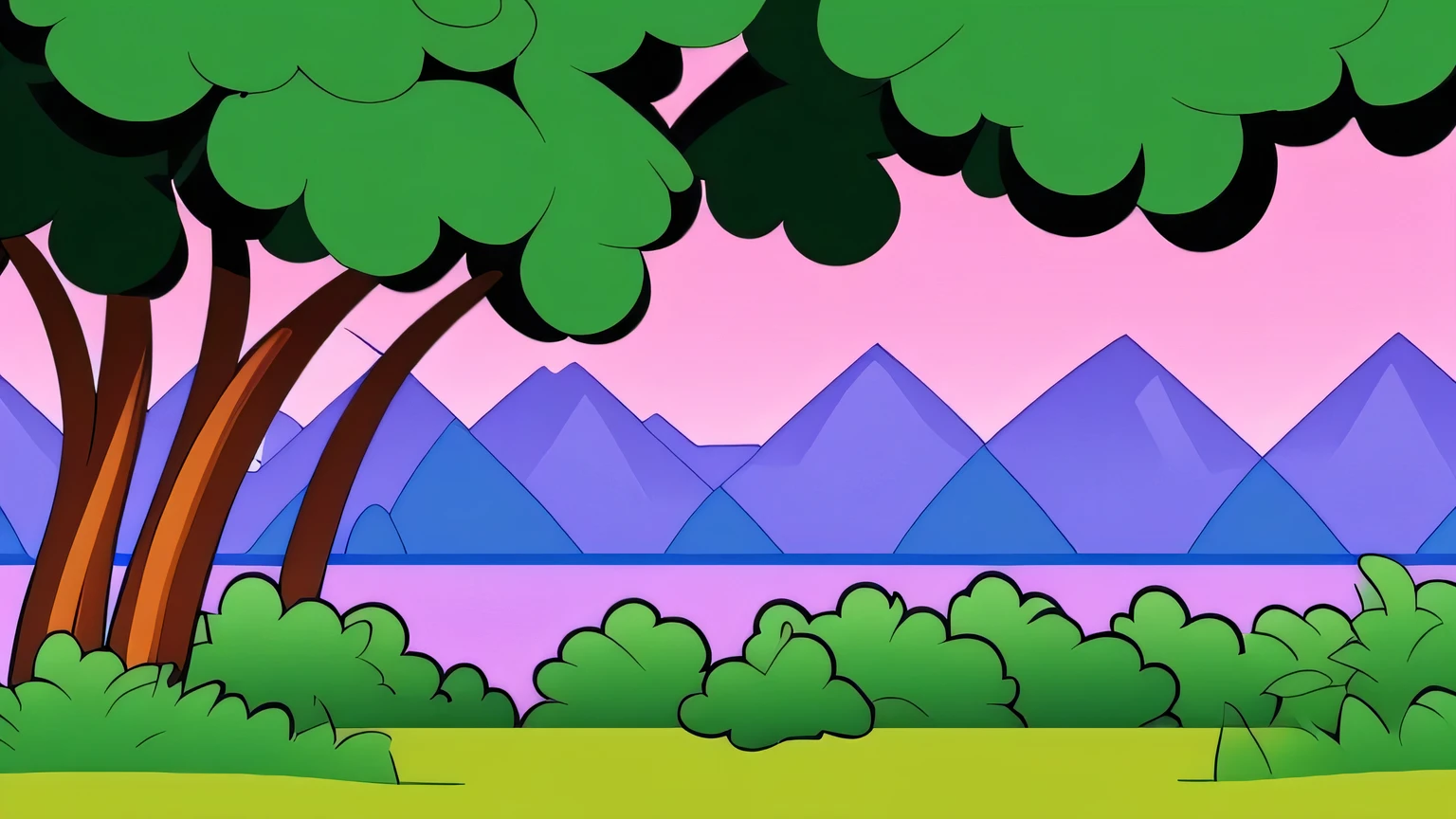 cartoon background scene simple Rambo