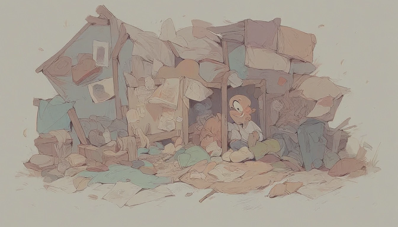 toon drawing style, wooden surfece, planks