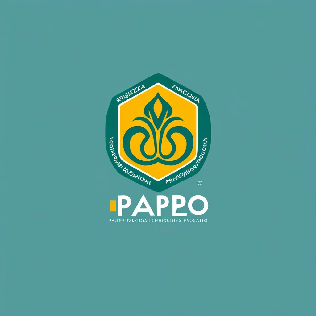 Make a professional logo of the name papo de riqueza about financial education