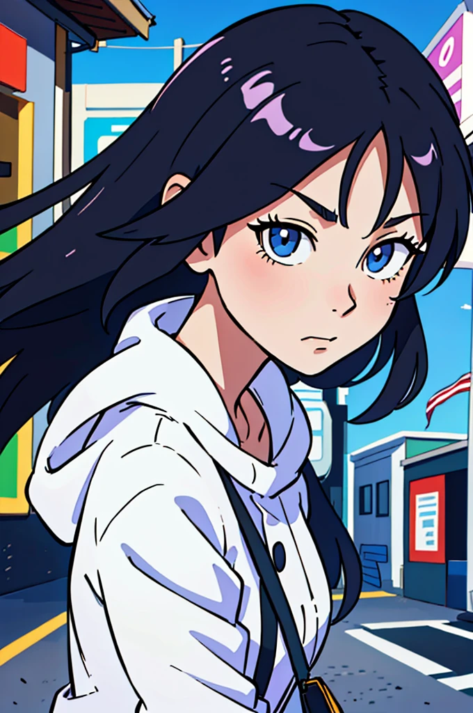 (best-quality:0.8),
(best-quality:0.8), perfect anime illustration, extreme closeup portrait of a pretty woman walking through the city