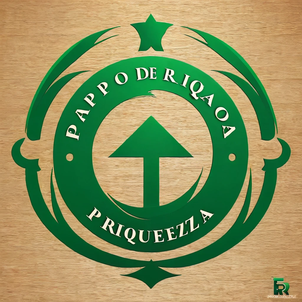 Make a professional logo of the name papo de riqueza about financial education