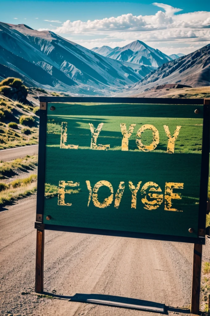 LANDSCAPE AND SIGN I LOVE YOU SO MUCH 
