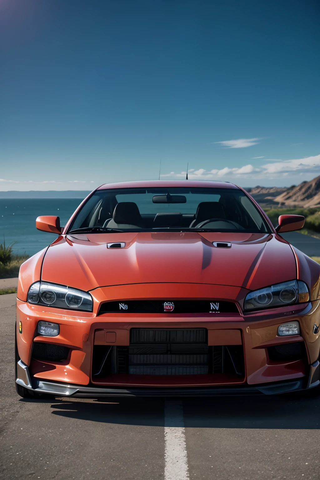 Logo con un Nissan skyline