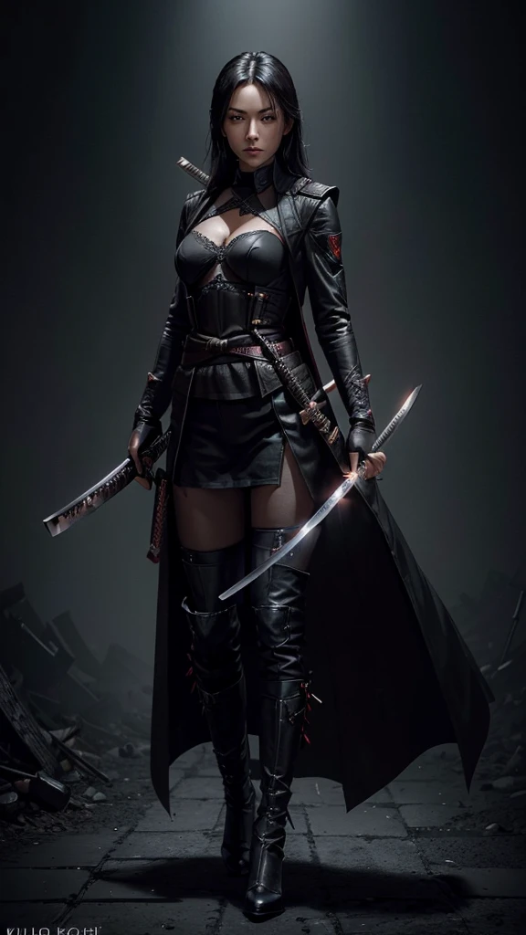 ((((full body)))) top quality,32k medium-long-shot,Dark, flooded brick basement, , Underworld background
Meisterwerk, höchste Qualität, 8k, HDR, (von Kopf bis Fuß:1.4), RAW-Digital-Aufnahme einer jungen of cute sexy female vampire hunter, she wears modern sunglasses, long black trench coat (Blade, Daywalker, Movie, Marvel) in the right hand holds 1 katana Katana, holding sword, ready to draw,detailed style, in the left hand 1 shotgun,detailed ,black bulletproof vest s detailed style, perfect, iaidow,weapon, katana, holding sword, ready to draw, sheathed, unsheathing, scabbard,black bulletproof vestwearing black leatherc lothes,looking at the viewer, ,photorealistic, , character design,, dark atmosphere, hyper realistic ,symmetrical , perfect face —w 1500 —h 2000 ,, ultra detailed,goth lips,long legs,full body shot, professional photo. realistic lighting. ultra-realistic render, very high detail skin, beautiful perfect face, ,fantastic and intricate details,sexy high heels, provocative pose, slight smile, dark theme, soothing tones, high contrast, soft focus, , volumetric lighting
,sexyai, green eyes, , perfecteyes,sexyai, green eyes, , perfecteyes, , nose shadow,FastNegativeV2,wlop,blue eyes
