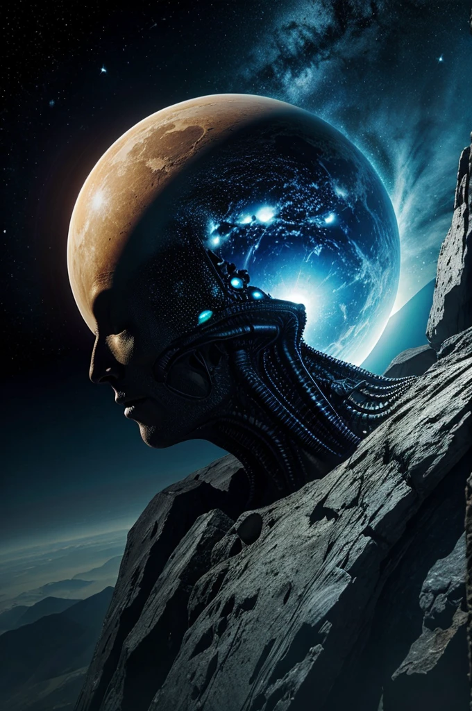 Alien watching Earth so dangerous situation disas