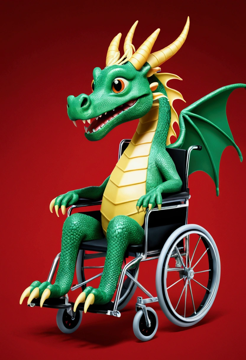 a noodle dragon in a wheelchair logo