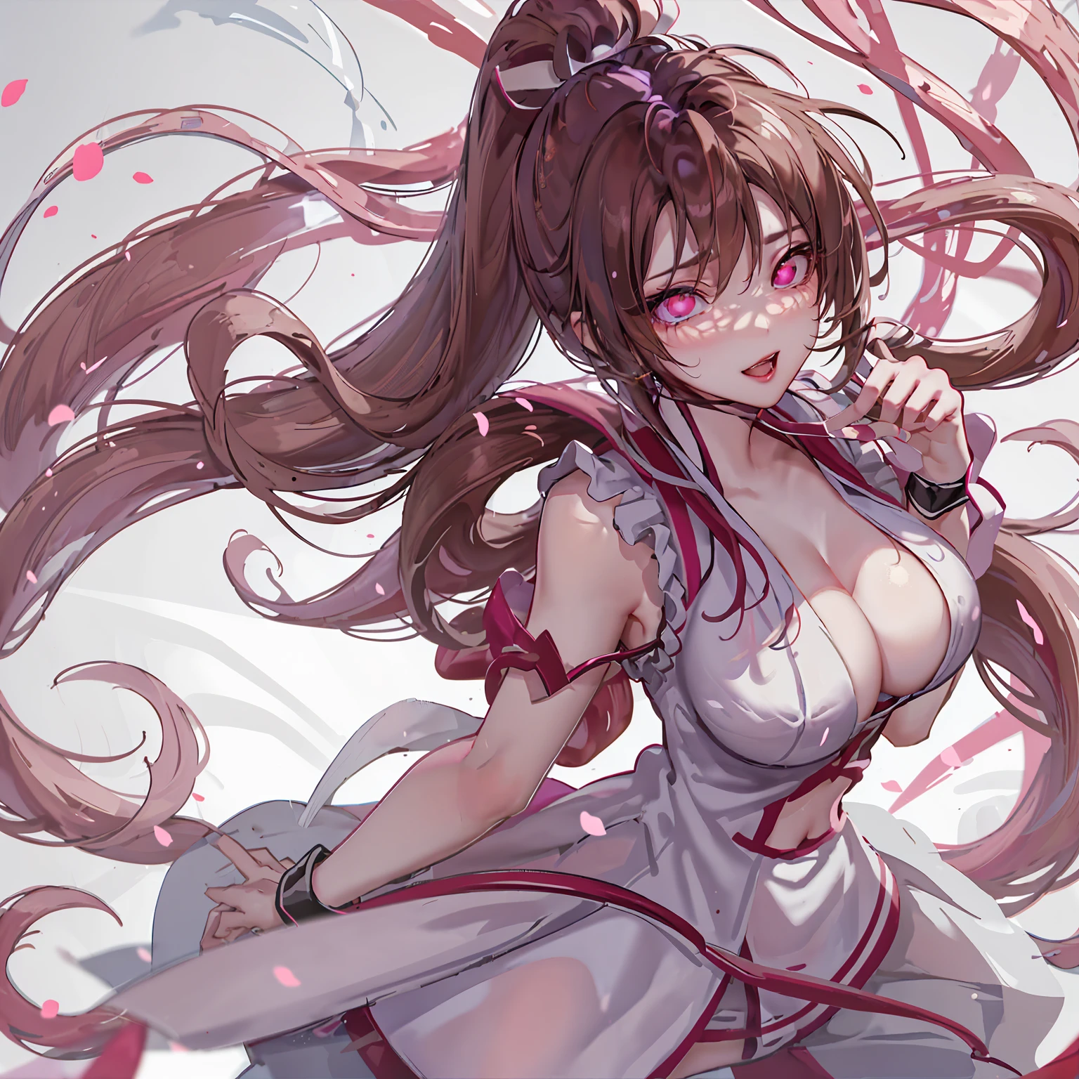 (masterpiece),(Highest quality),(Super detailed),(Best illustrations),(Best Shadow),(Absurd),(Detailed Background),(so beautiful), 16K, 4K, (so beautiful), One person, alone, curvy, Big Breasts, , , Blonde, , fluorescent pink eyes, , , , (Oculogyric crisis), , Perfect figure, heart-shaped pupils, BDSM, , paw pose, Arched back, tongue out, , , orgasm, afterglow, erotic smile, , Beautiful nipples, pussy, , , Sexy posture, , , (cross-eyed), (rolling eyes), , water eyes, tears, , , , , saliva trail, , shiny skin, , , torogao, ahegao, BREAK, , Dramatic lighting, Psychedelic Background, Clear liquid, , night, , , Torrent of Light, mysterious, spoken heart,