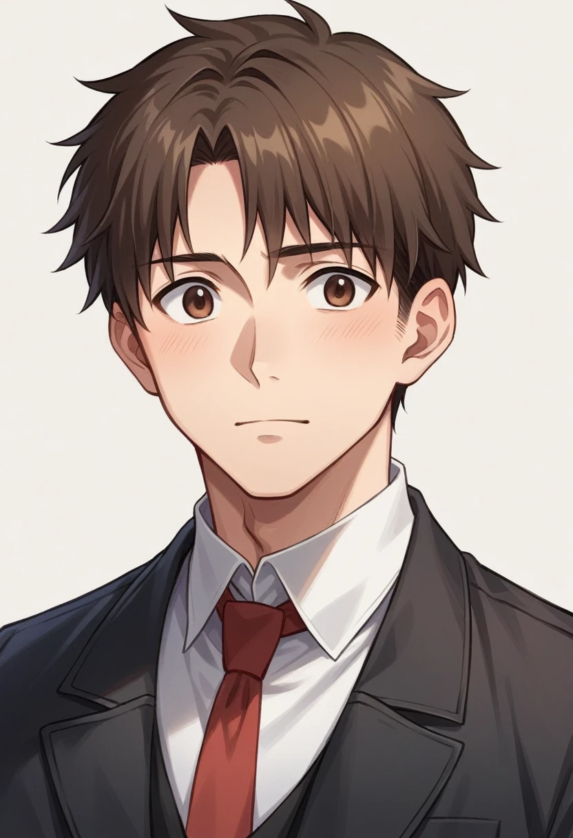 18 year old male anime character dressed in black jacket, arte cg de anime DARK , tall anime man with brown eyes, Boy Anime, detailed anime digital art, semi-realistic anime, realistic anime art style, made with anime painter studio, cute anime portrait, anime style portrait, digital anime art, anime style digital art, anime realism style, cute anime guy