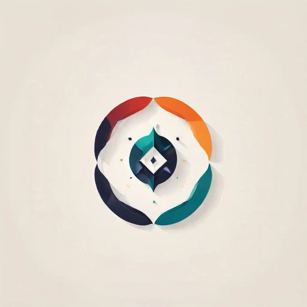 Geometric abstract logo, simplicity, vector, Minimum, symetry, with the letters geb