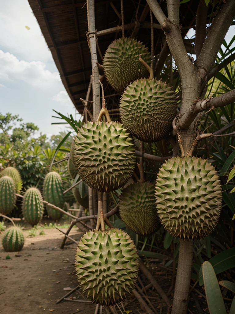 Durian fruit at cactus