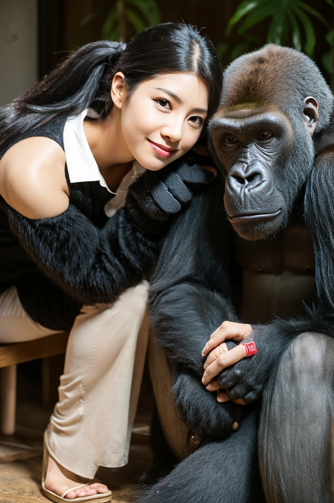 Aiki Enami has anal sex with a gorilla