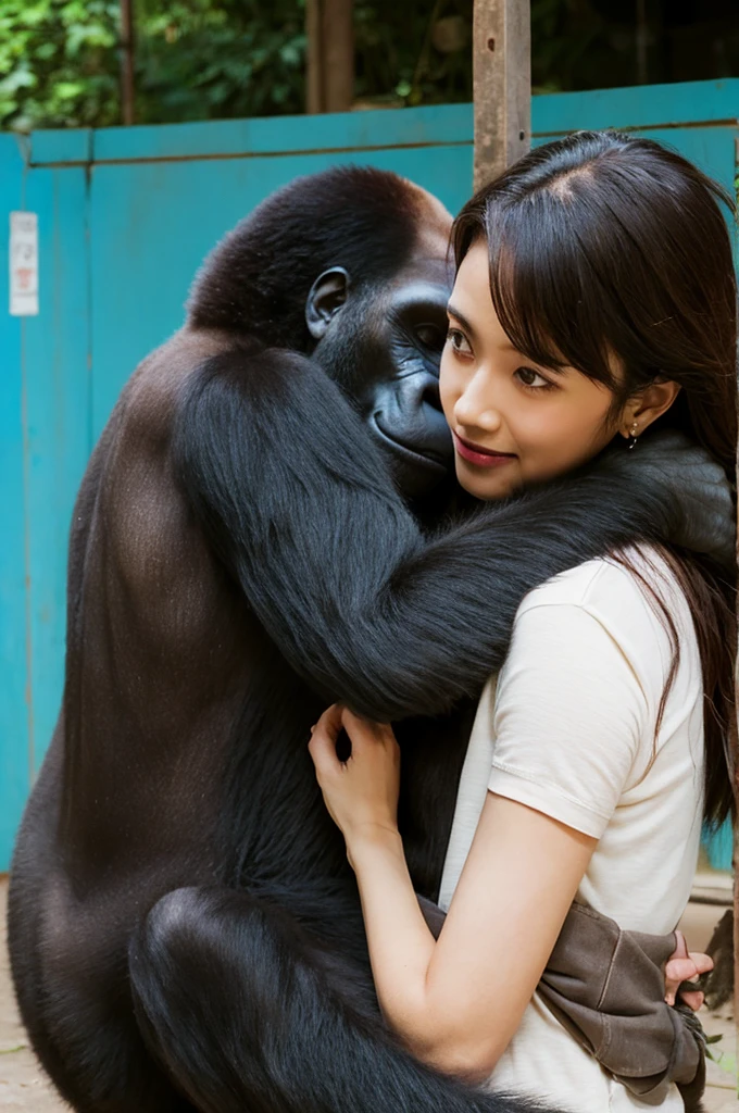 Aiki Enami mating with a gorilla