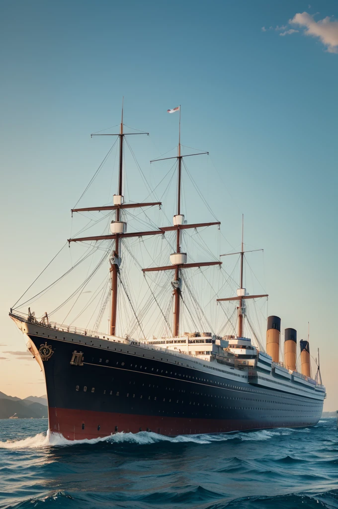 Create Titanic ship at sea
