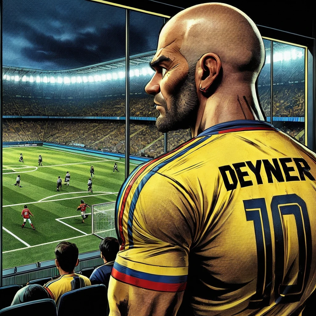 Man watching football