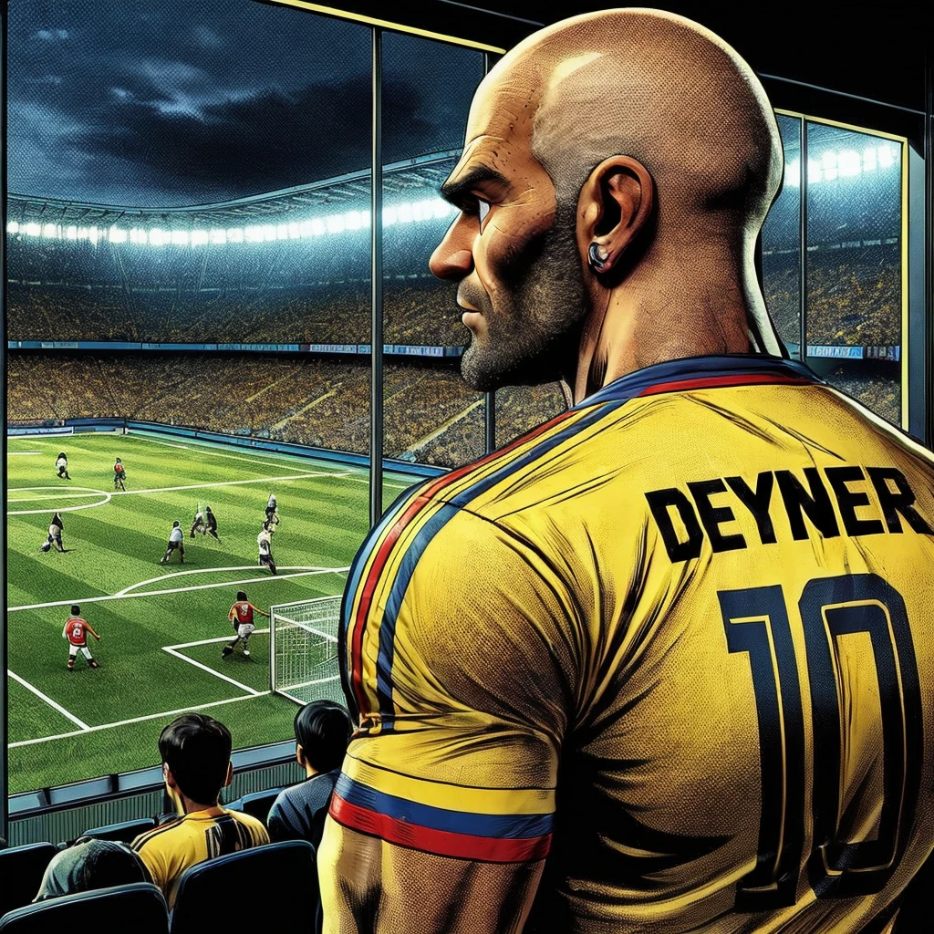 Man watching football