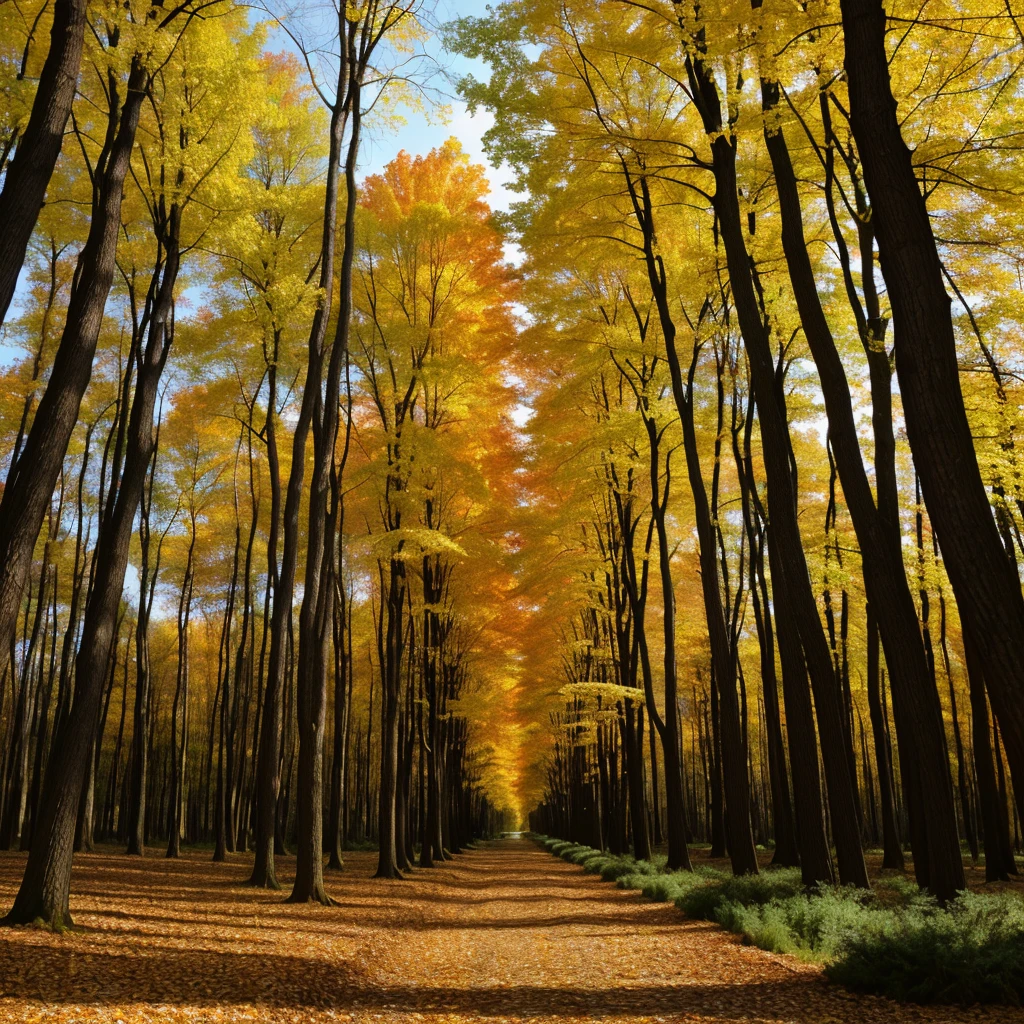 A deciduous forest