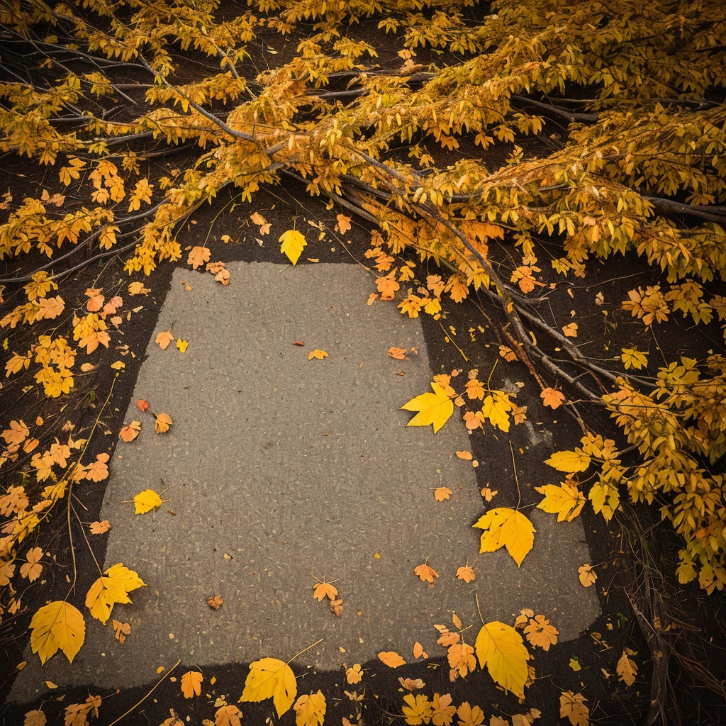 On a fertile soil,Covered with fallen leaves and branches