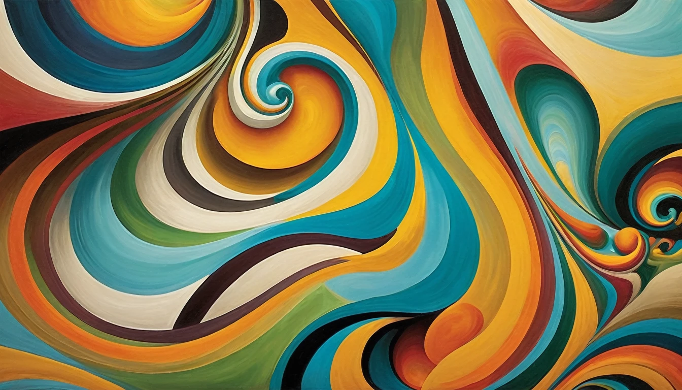 Surreal swirls and abstract forms evoke a sense of wonder and imagination, turning walls into a canvas of creativity.