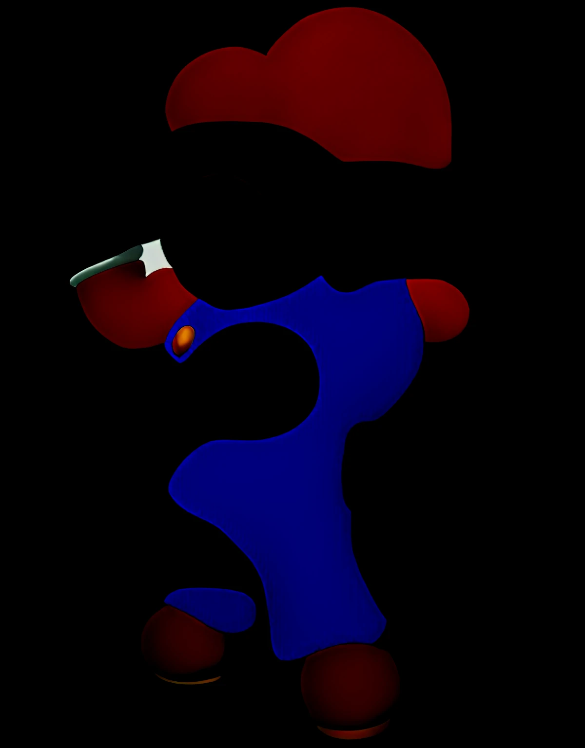 Mario From Super Mario 64 Era 3D Blender,