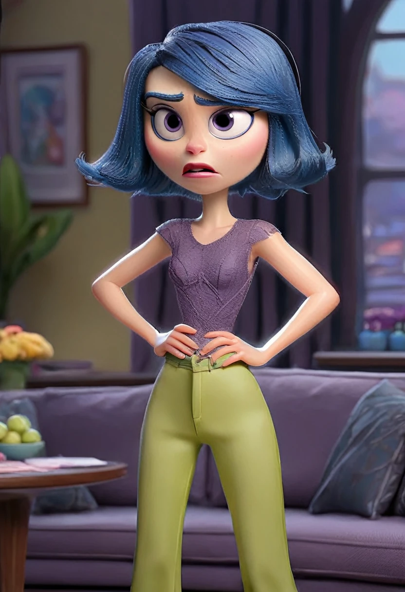 Displeasure inside out 2, culona, wide legs, big waist, slim waist up