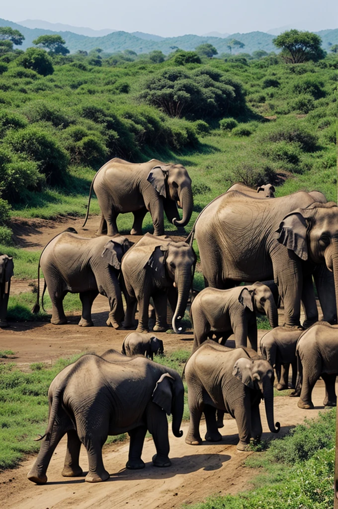 Large Asian Elephant Habitat