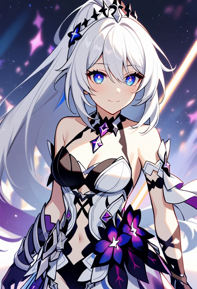 1girl, Kiana Kaslana \(Herrscher of Finality), Honkai Impact 3rd, ponytail, smile