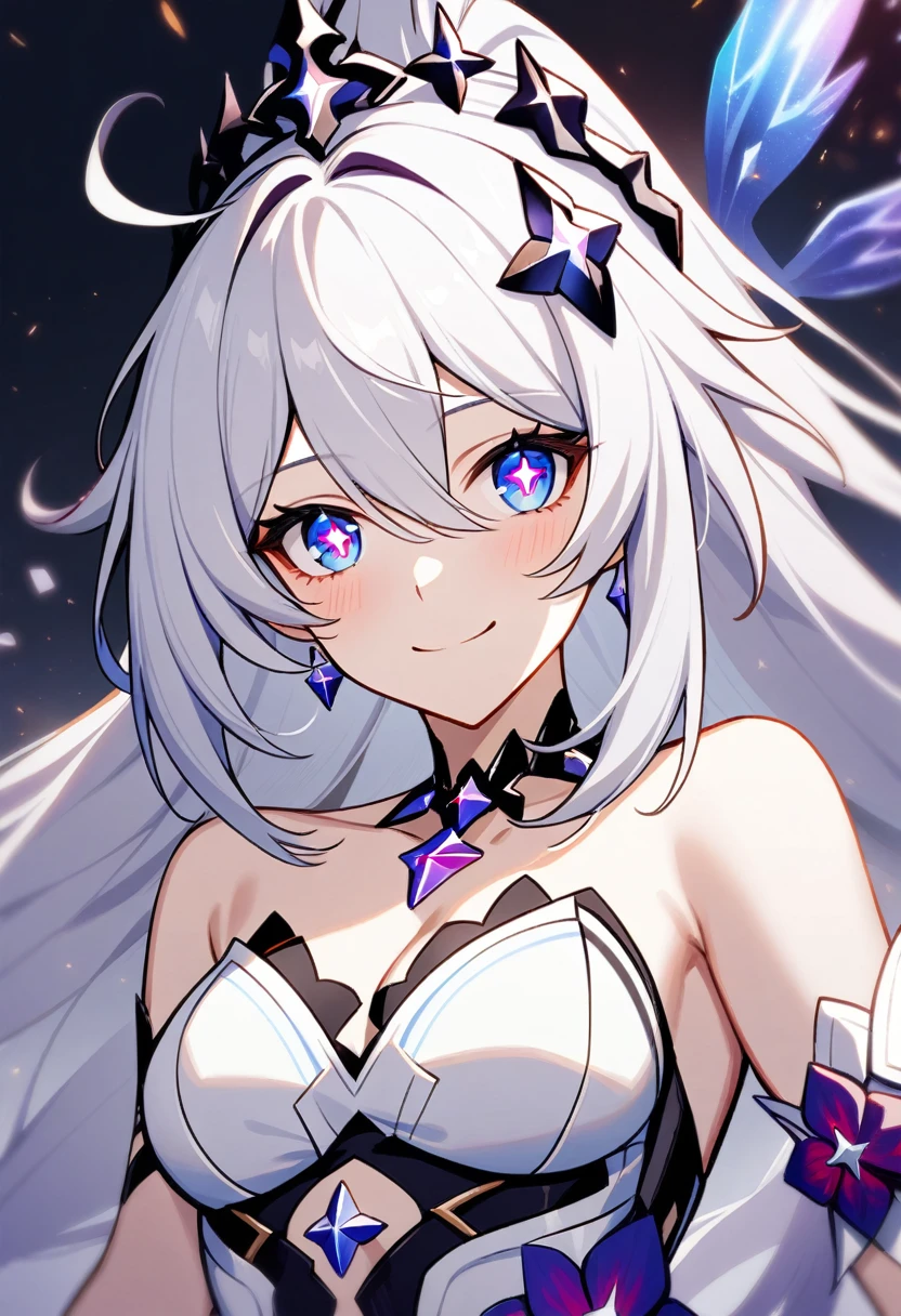 1girl, Kiana Kaslana \(Herrscher of Finality), Honkai Impact 3rd, ponytail, smile, extremely detailed eyes