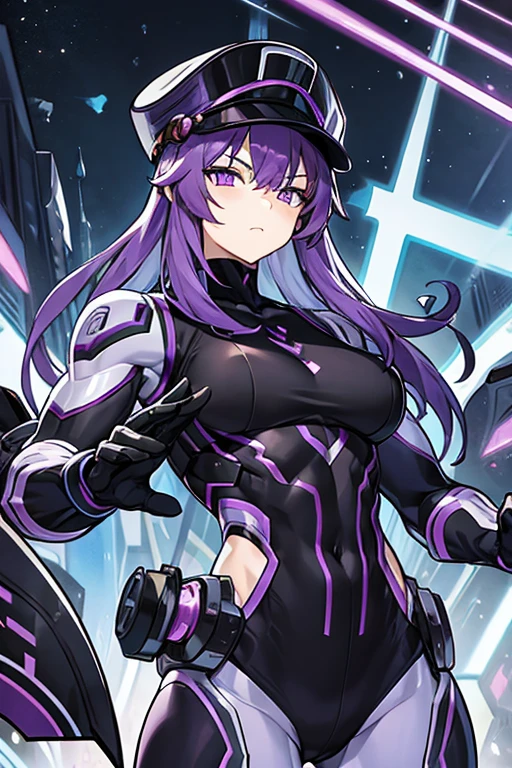 Purple-inspired rmored Warrior