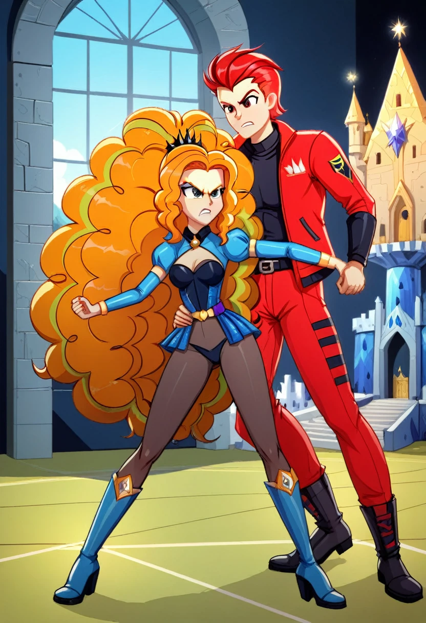 Eqg adagio angry bodystocking in the castle fight boy 